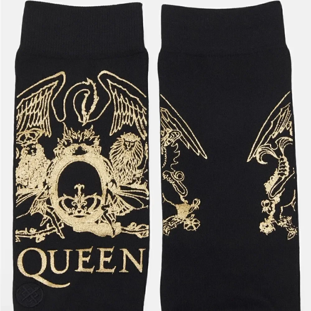 NWOT New Stance x Queen Collab Golden Crew Socks Large Unisex Band Music Freddy